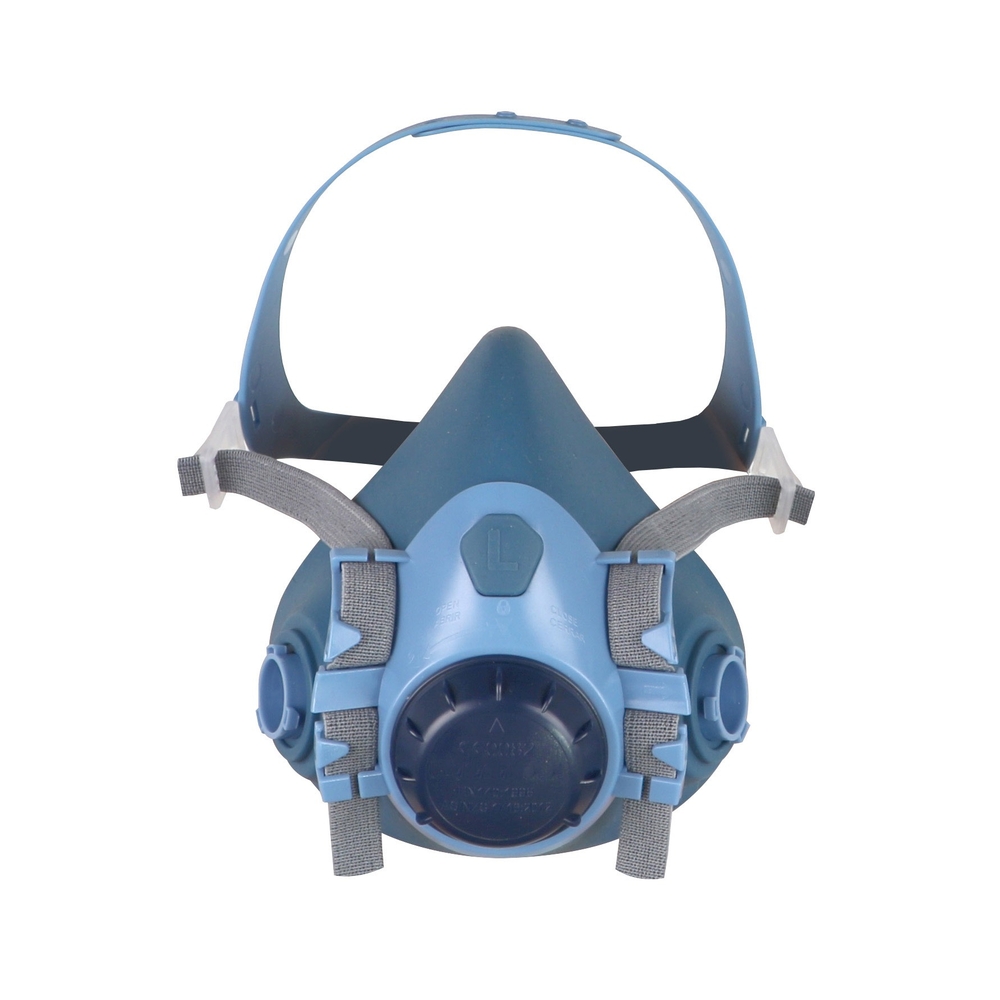 Demi-masque respiratoire en silicone Taille L conçu pour adapter 2 filtres à baïonnette - SINGER - DMS00