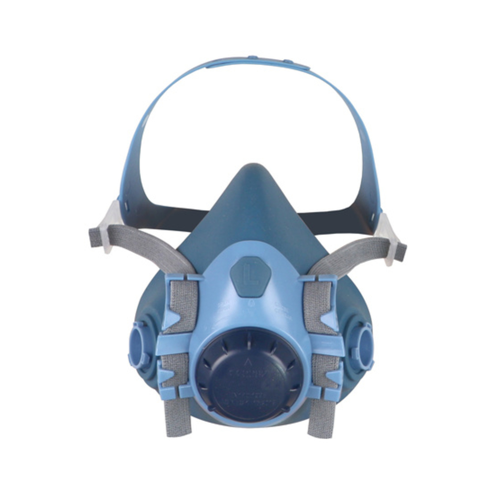 Demi-masque respiratoire en silicone Taille M conçu pour adapter 2 filtres à baïonnette - SINGER - DMS00