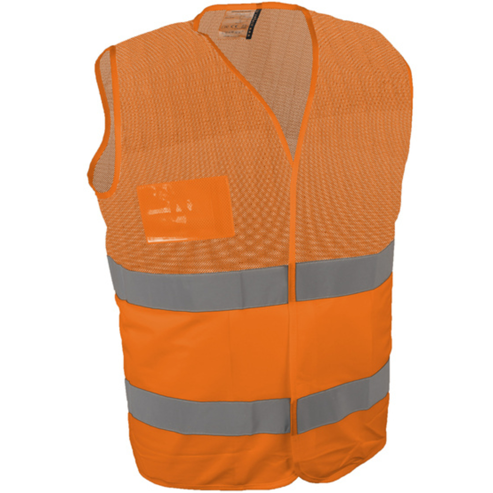 Gilet orange haute visibilité Polyester Aéré tissu mesh - SINGER - GILAIRO