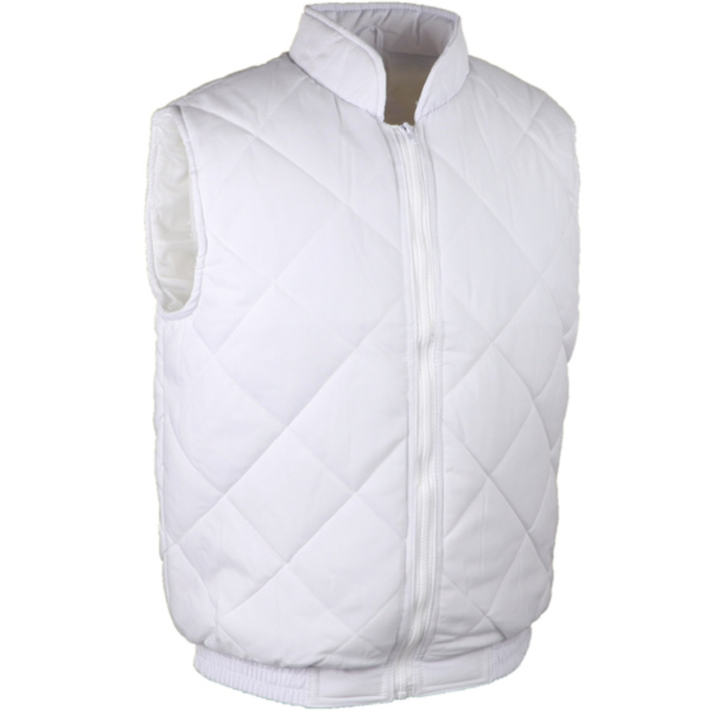 Gilet polyester/coton matelassé avec col rembourrage polyester - SINGER - GILBLANC