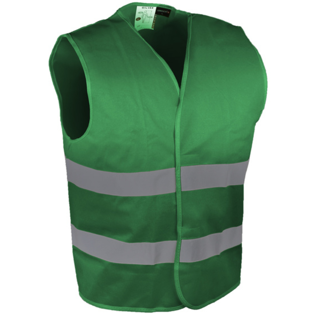 Gilet de visualisation pour des situations à risque modéré vert - SINGER - GILVER