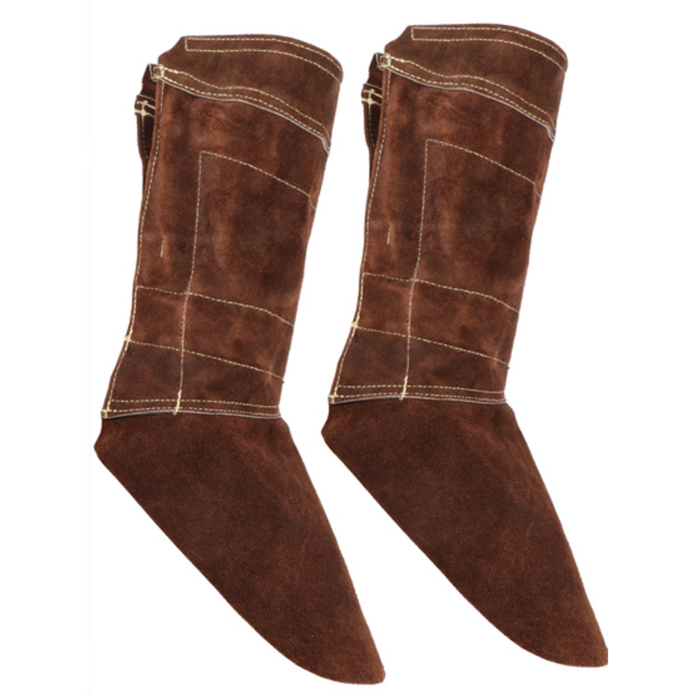 Guêtres de soudeur Croûte de bovin supérieure Cousu fil aramide - SINGER - GUETSOUD