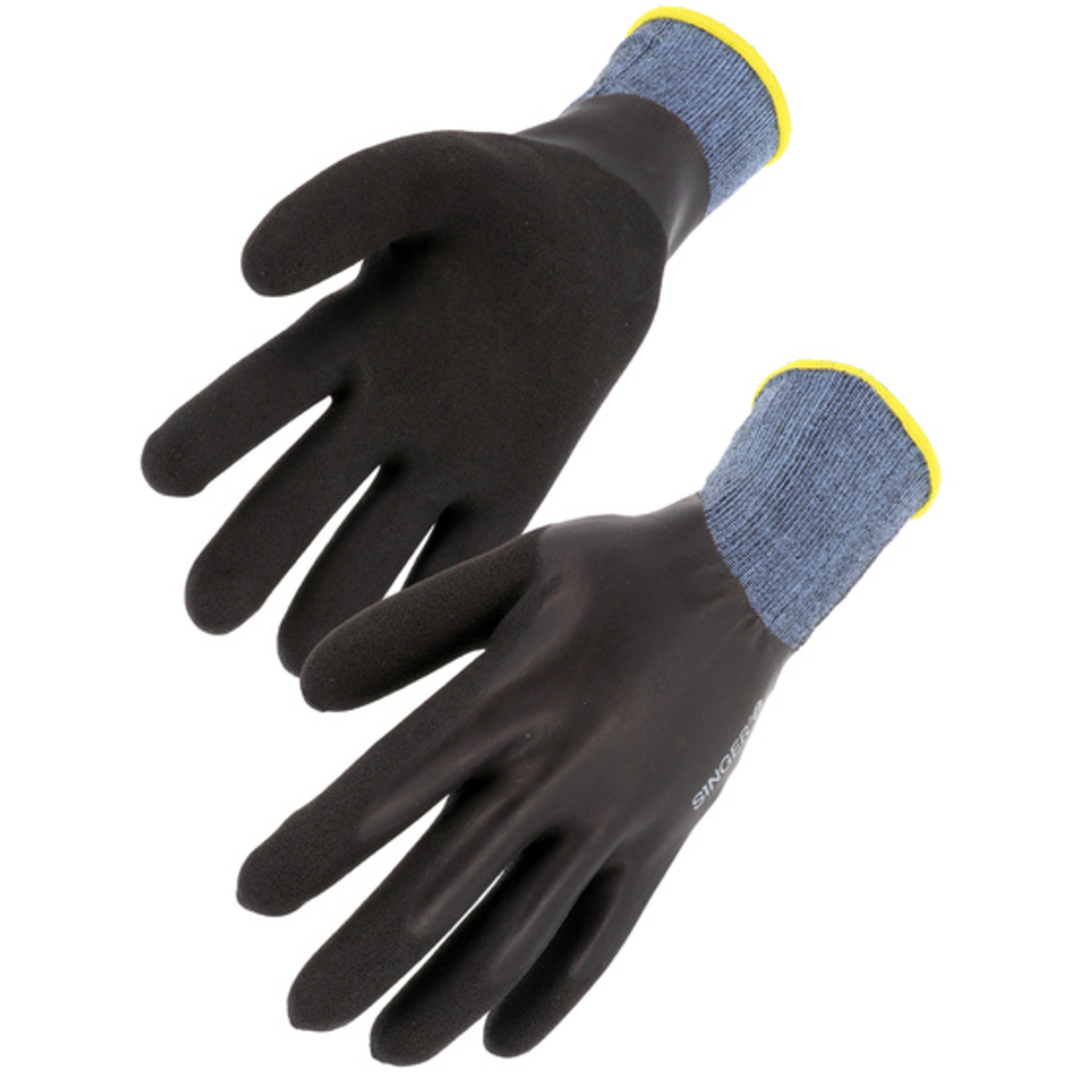 Gant polyamide enduit latex double couche Couche lisse + couche sablée - SINGER - LAT157