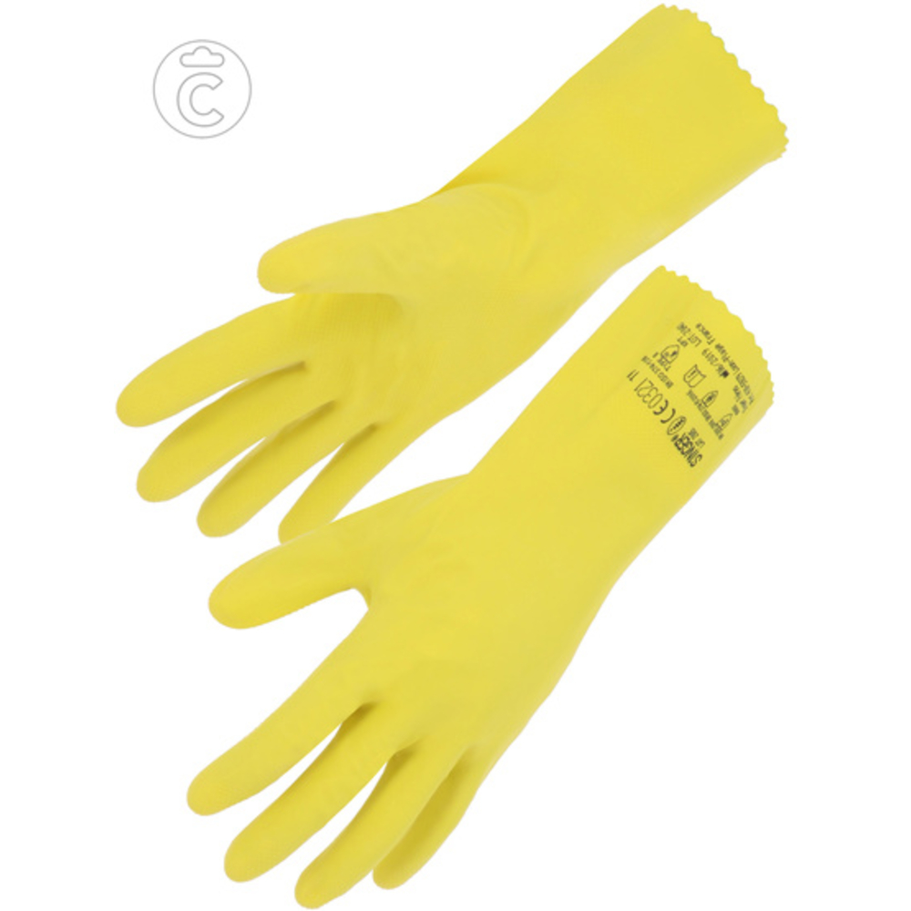 Gant latex Sans support Floqué coton 300 mm - SINGER - LAT2005