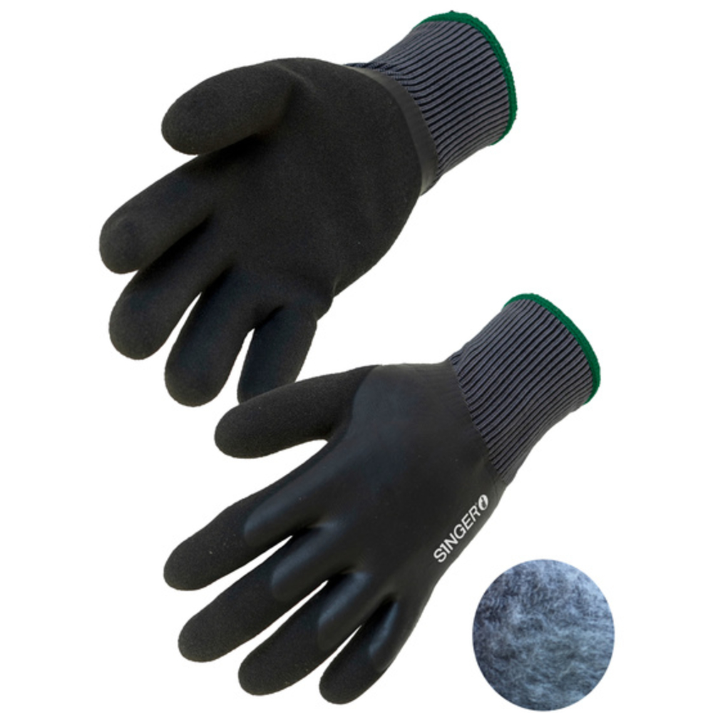 Gants nylon enduits latex double coucheDoublé acrylique- SINGER - LAT57
