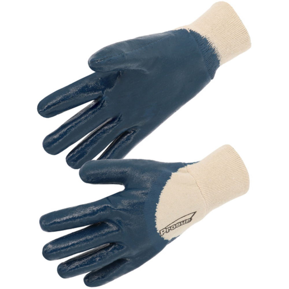 Gant nitrile enduction lourde poignet tricot - SINGER - NBR1326