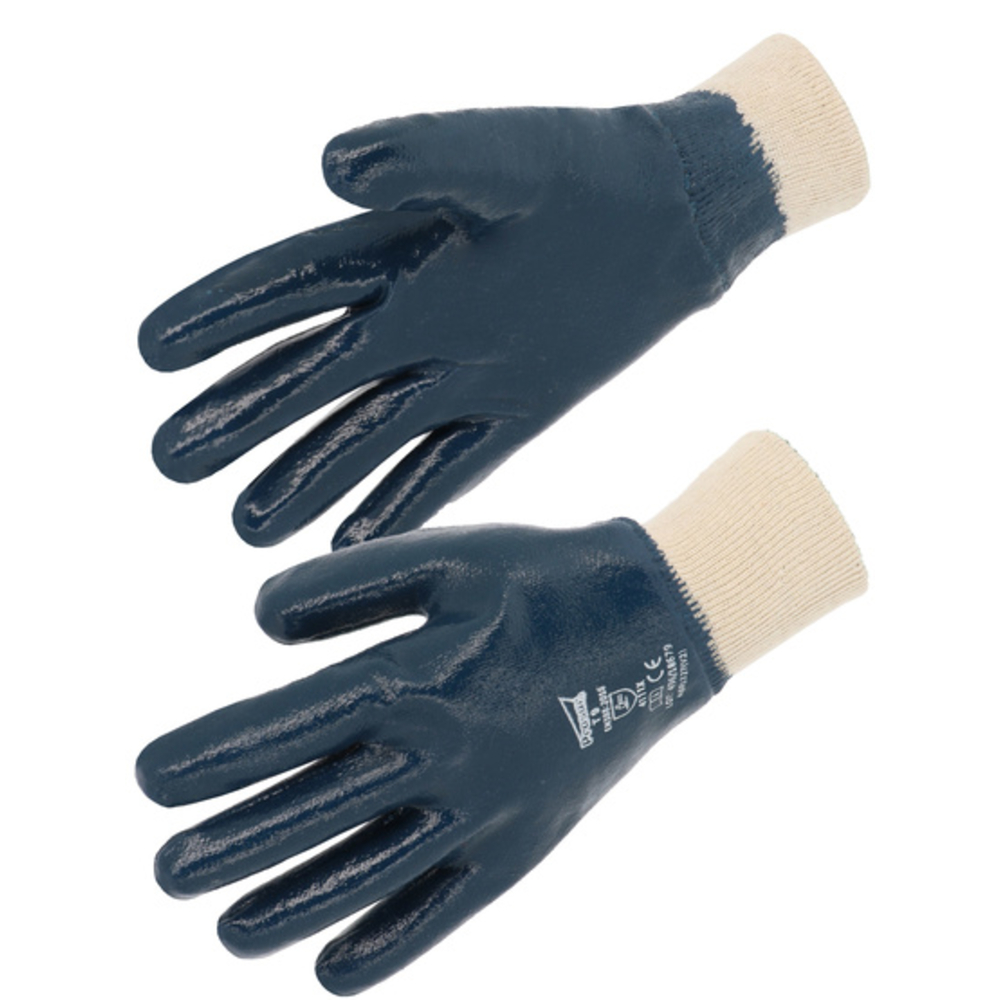Gant nitrile tout enduit Enduction lourde Poignet tricot - SINGER - NBR1327