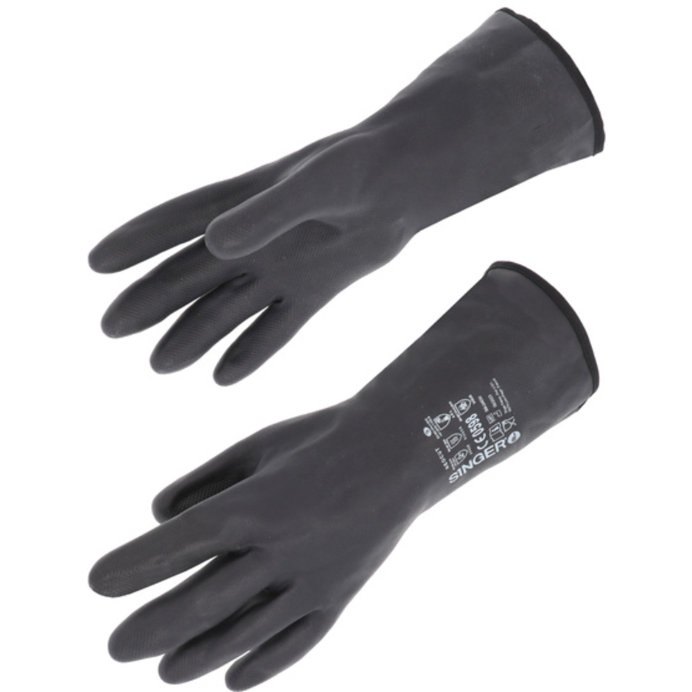 Gant de protection multi-risques en polychloroprène sur support PEHD - SINGER - NEOCUT