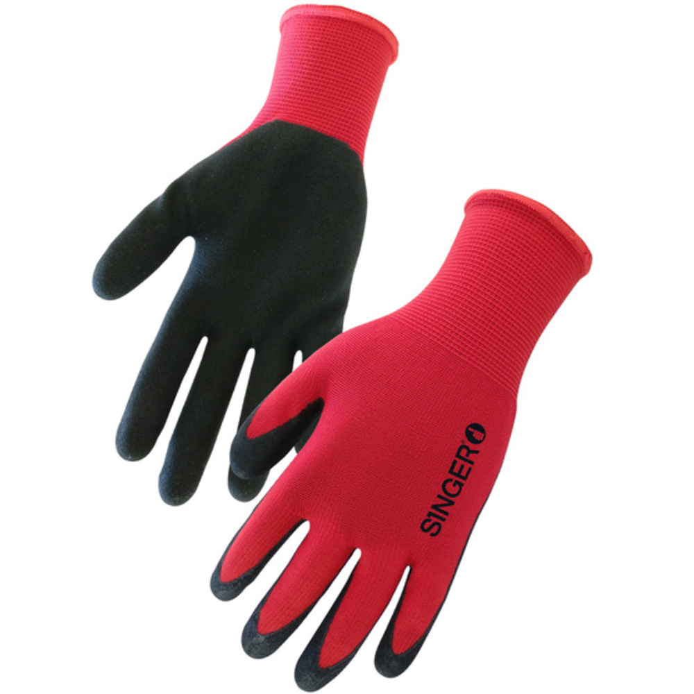 Gant manutention légère enduit latex mousse Support polyester - SINGER - NYM13LAT