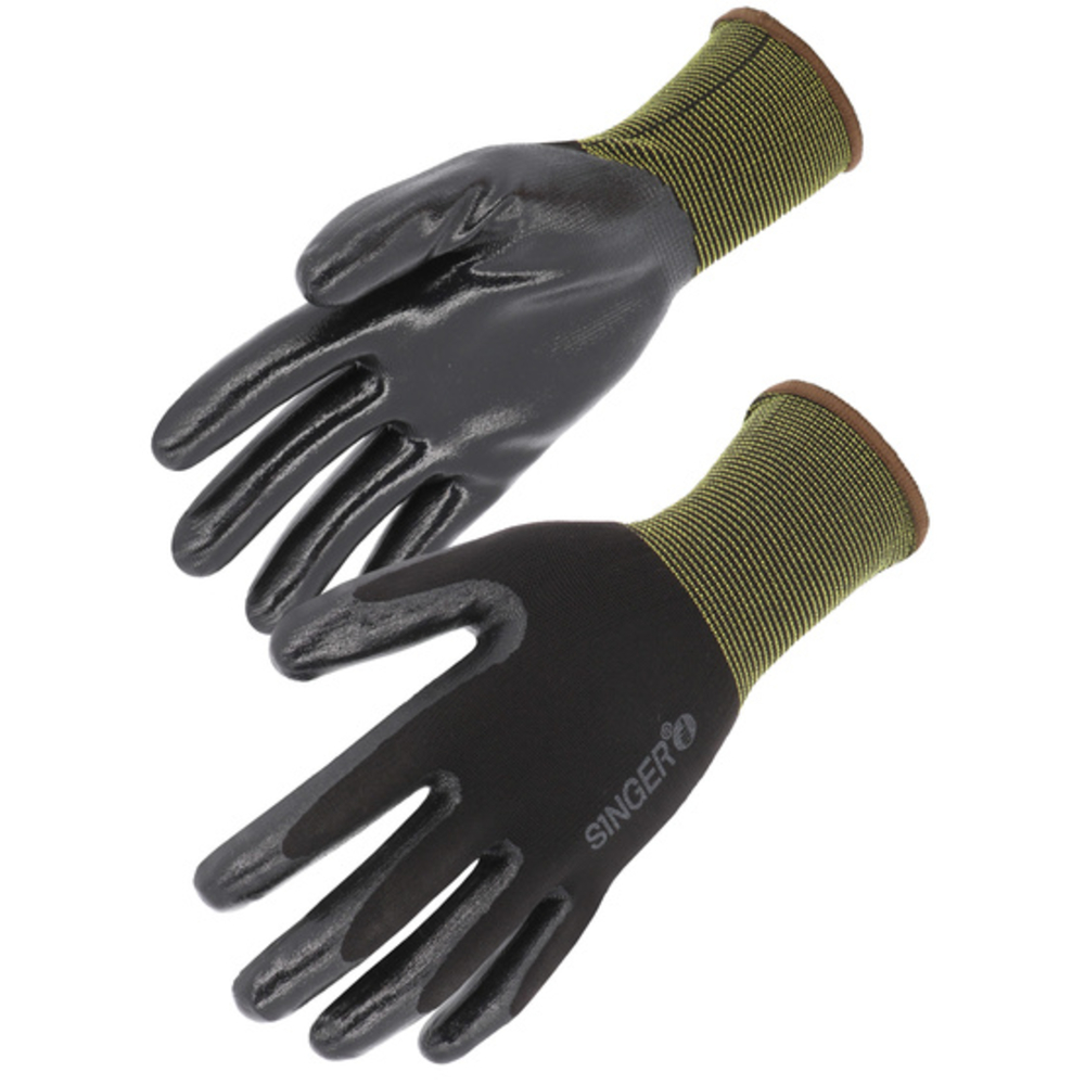 Gant nitrile Support polyamide Tricotéune pièce- SINGER - NYM313NIB