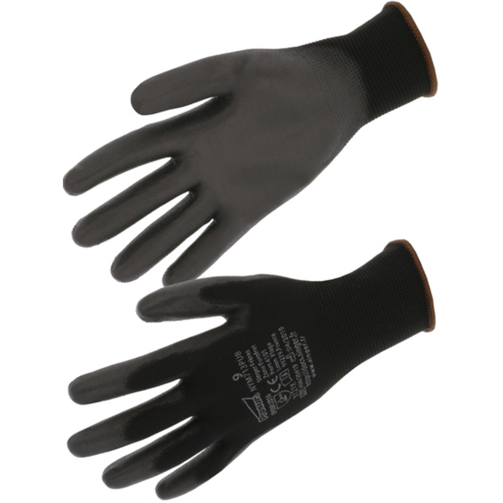 Gant de protection PU Support polyester sans couture - SINGER - NYM713PUB