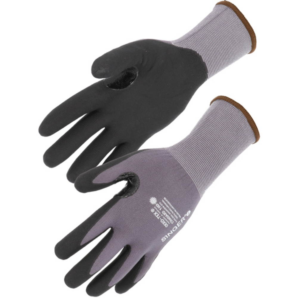 Gant nitrile mousse sans picots avec renfort - SINGER - NYMFOR03