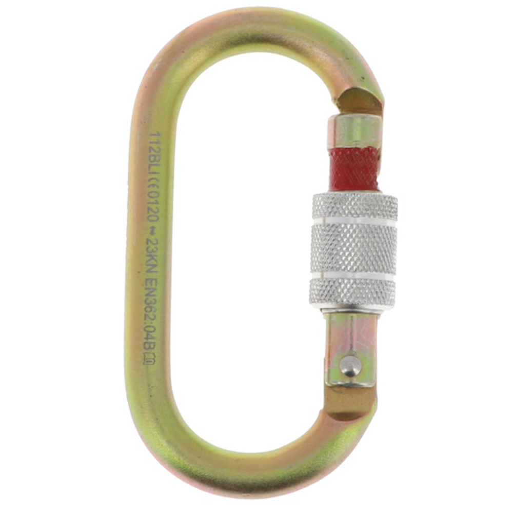 Mousqueton avec indicateur de non fermeture Ouverture 16 mm - SINGER - OVALOCK