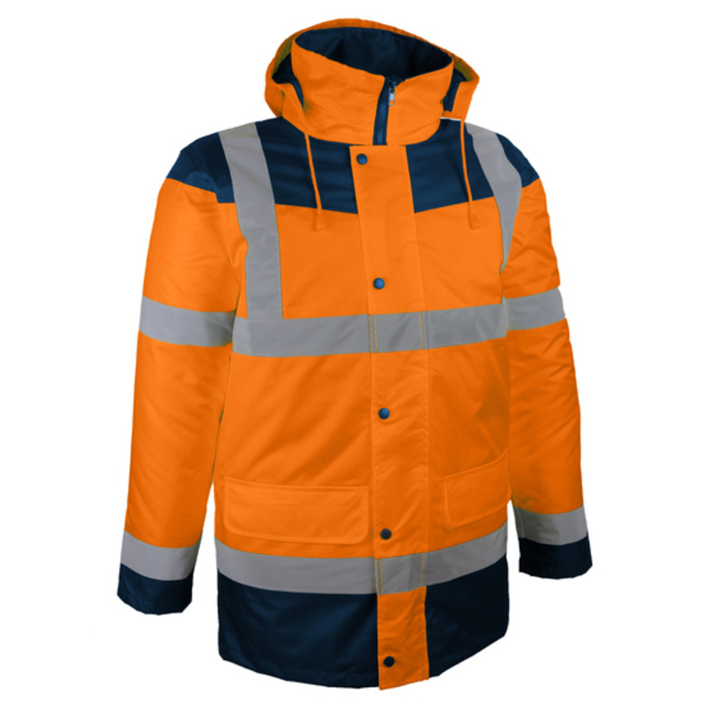 Parka haute-visibilité orange rembourrage polyester - SINGER - PALOMA