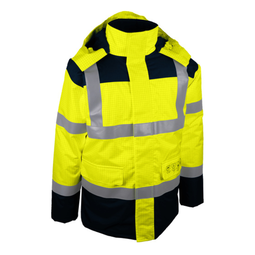 Parka haute-visibilité multi-risques jaune - SINGER - PANAMA
