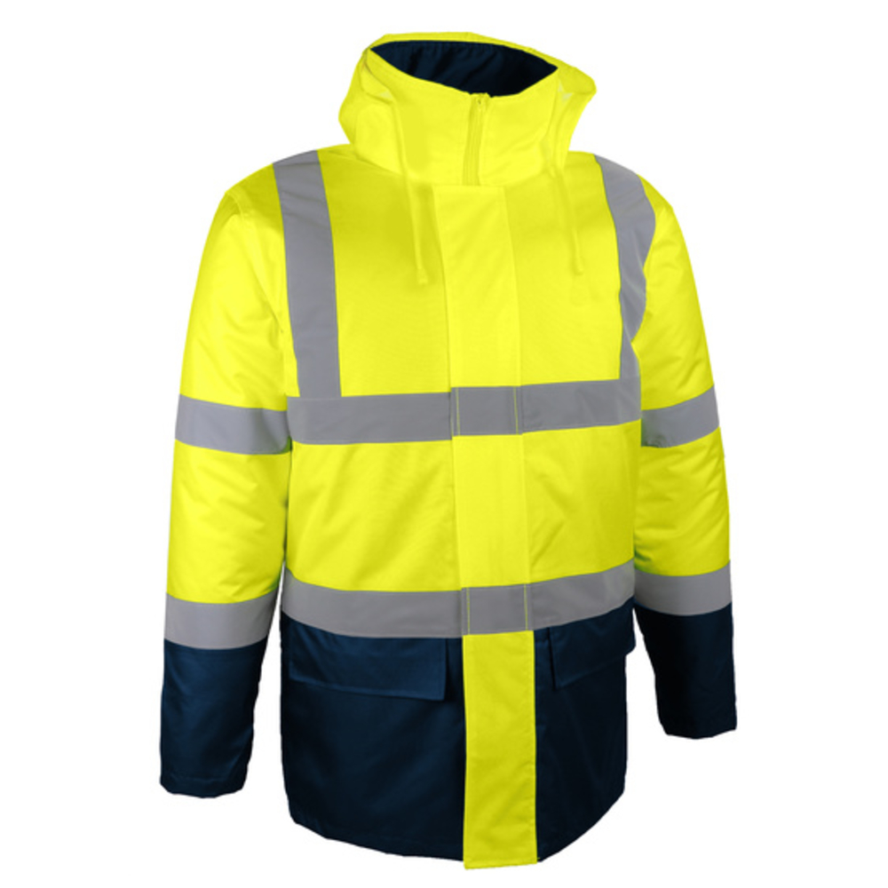 Parka haute-visibilité jaune doublure et rembourrage polyester - SINGER - PARDA
