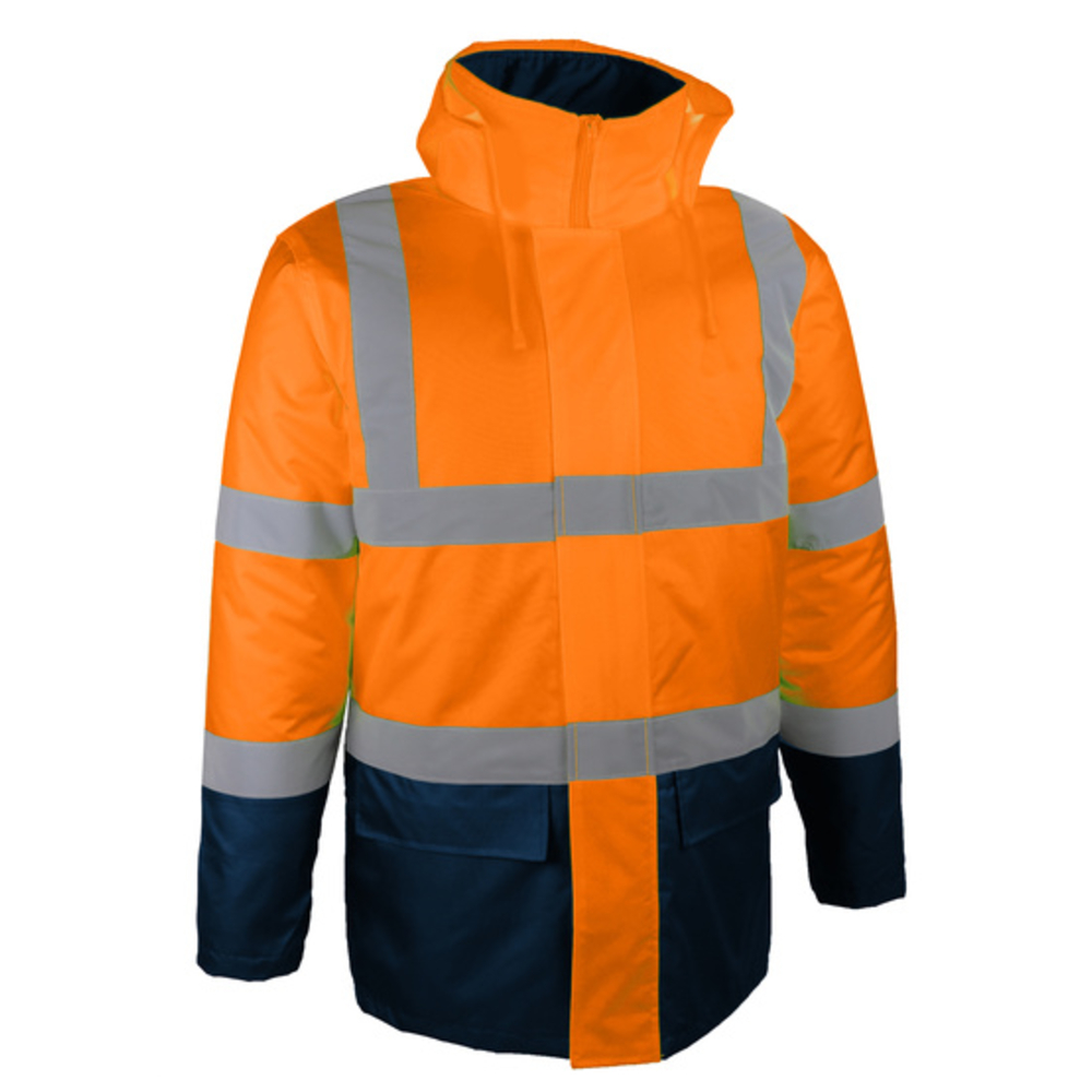 Parka haute-visibilité orange doublure et rembourrage polyester - SINGER - PARDO