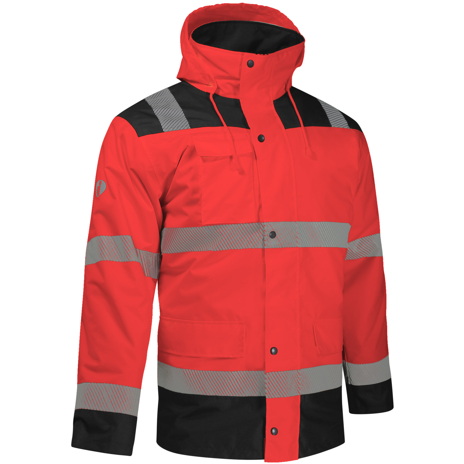 Parka HV rouge 5 en 1 SINGER - PARIRED