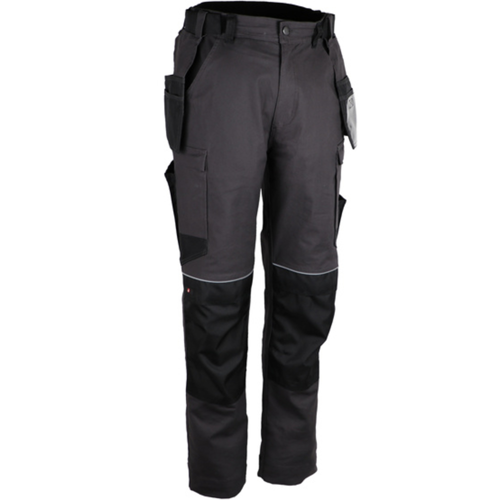 Pantalon de travail Coton/élasthanne Noir et gris - SINGER - PARTO