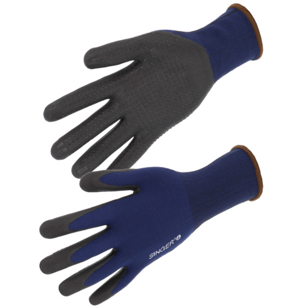 Gant nitrile mousse Picots- SINGER - PER100