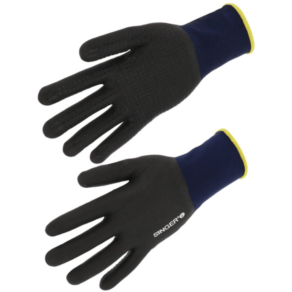 Gant nitrile mousse Tout enduit Picots- SINGER - PER157