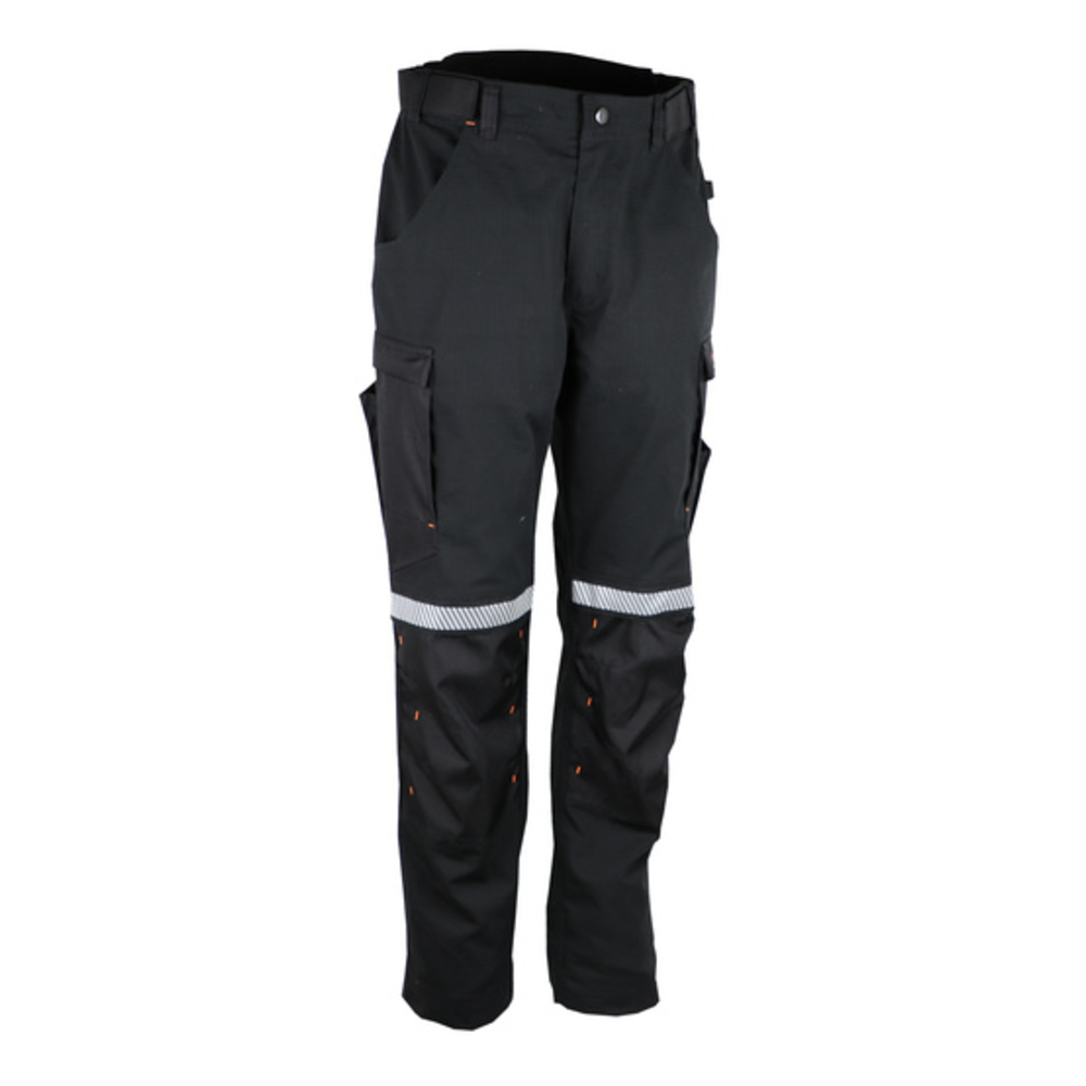 Pantalon de travail ripstop coton/polyester/élasthanne gris et noir - SINGER - PETRO