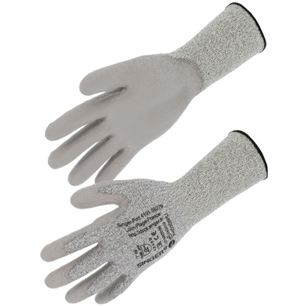 Gant PEHD Coupure D Spécial poignet long et renfort - SINGER - PHD305PU