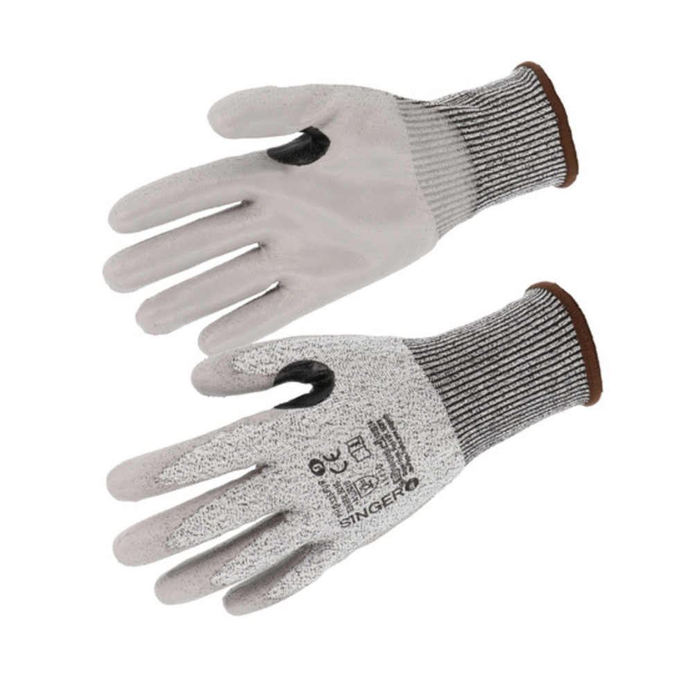Gant PEHD Coupure D Paume enduite PU Avec renfort nitrile - SINGER - PHD335PUR