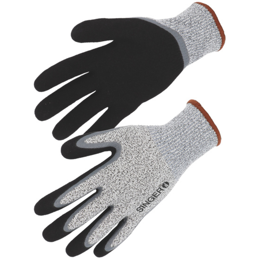 Gant PEHD Coupure D Paume enduite nitrile double enduction Doublé acrylique - SINGER - PHD500ICE
