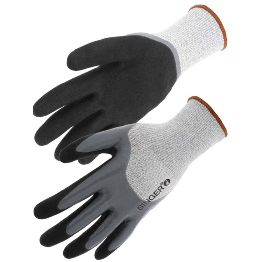 Gant PEHD Coupure D Enduit nitrile double couche 3/4 Enduit SINGER - PHD534