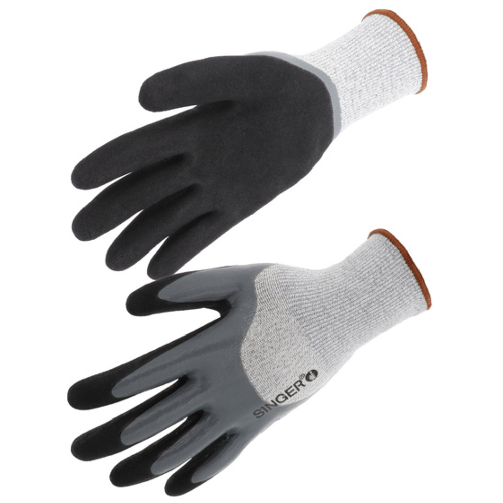 Gant PEHD Coupure D Double enduction nitrile SINGER - PHD534ICE