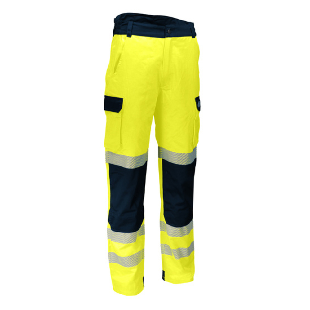 Pantalon de travail jaune haute visibilité coton et polyester - SINGER - PILAM