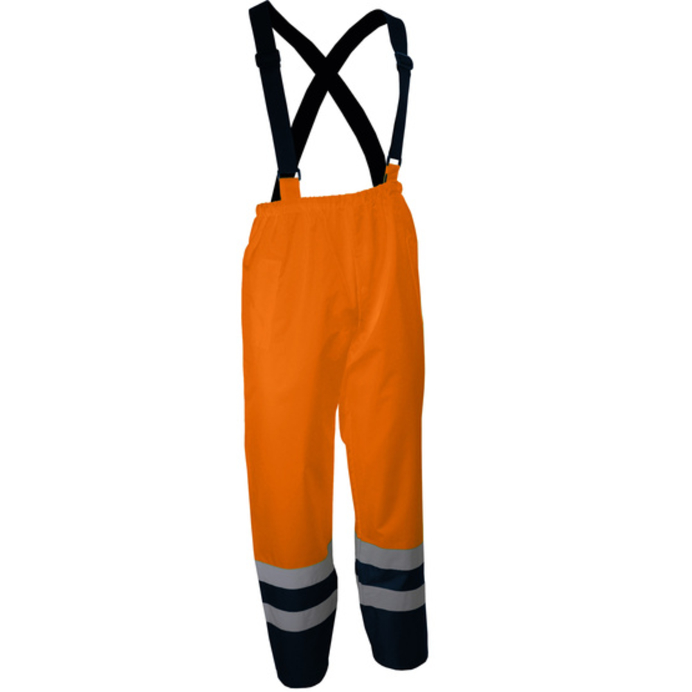 Pantalon à bretelles orange haute visibilité - SINGER - PIVO