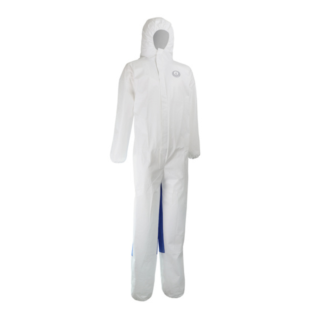 Combinaison de protection 2XL Type 5 & 6 Bi-matière Microporeux 65 gm² + SMS bleu 55 gm² à l'arrière - SINGER - PLY450