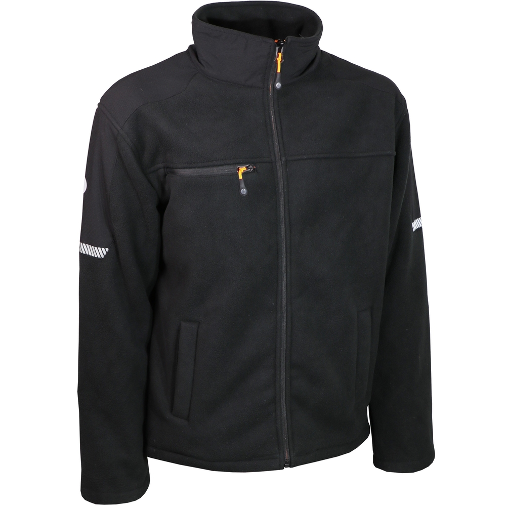 Veste polaire noire 100% polyester polaire sherpa - SINGER - POLEINE