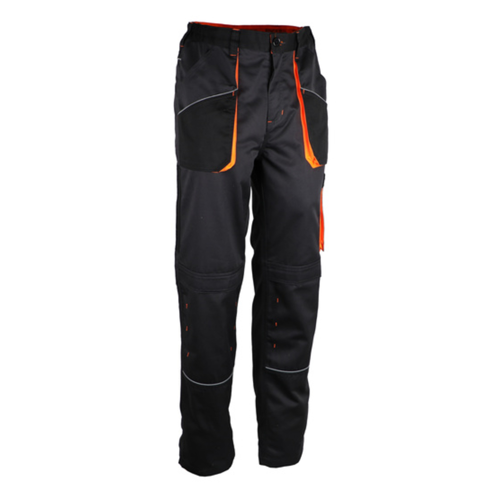Pantalon de travail Polyester/coton - Noir /gris / orange - SINGER - PRAGUO
