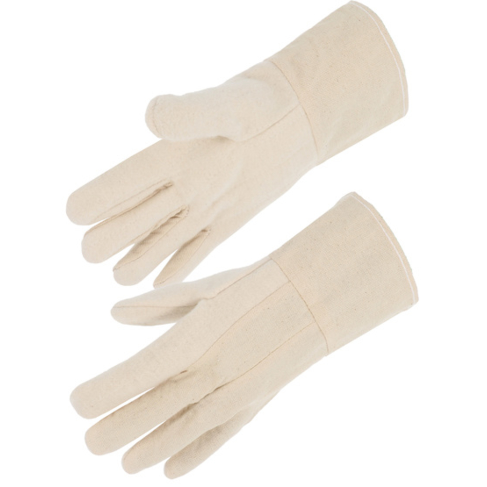 Gant coton tissé Paume double épaisseur Manchette 8 cm T10 - SINGER - PRP75408