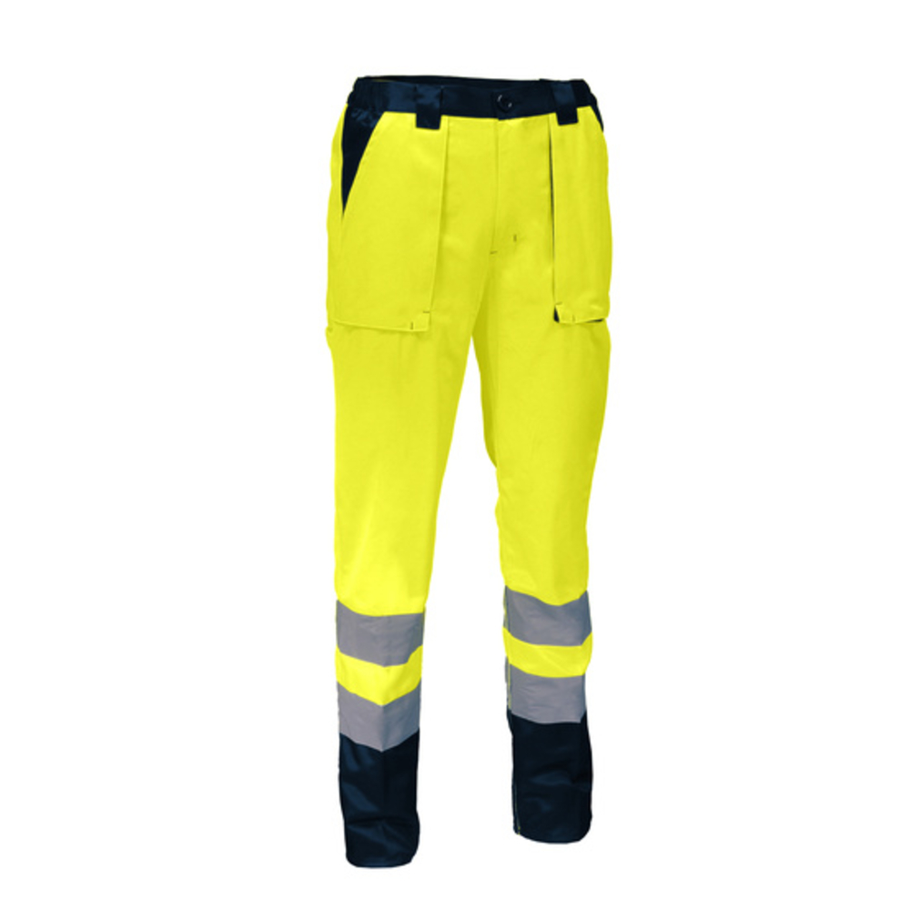 Pantalon de travail haute visibilité jaune polyester et coton - SINGER - PUMA