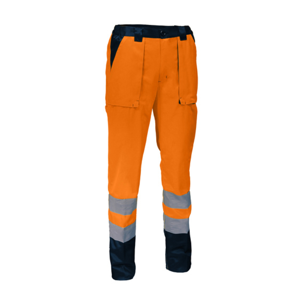Pantalon de travail haute visibilité orange polyester et coton - SINGER - PUMO