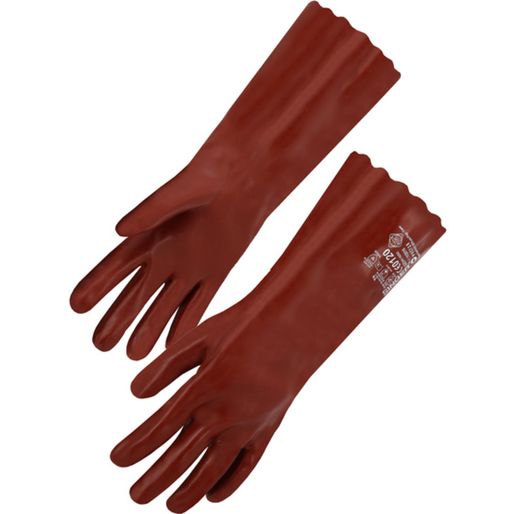 Gants 400 mm protection chimique simple enduction - SINGER - PVC740