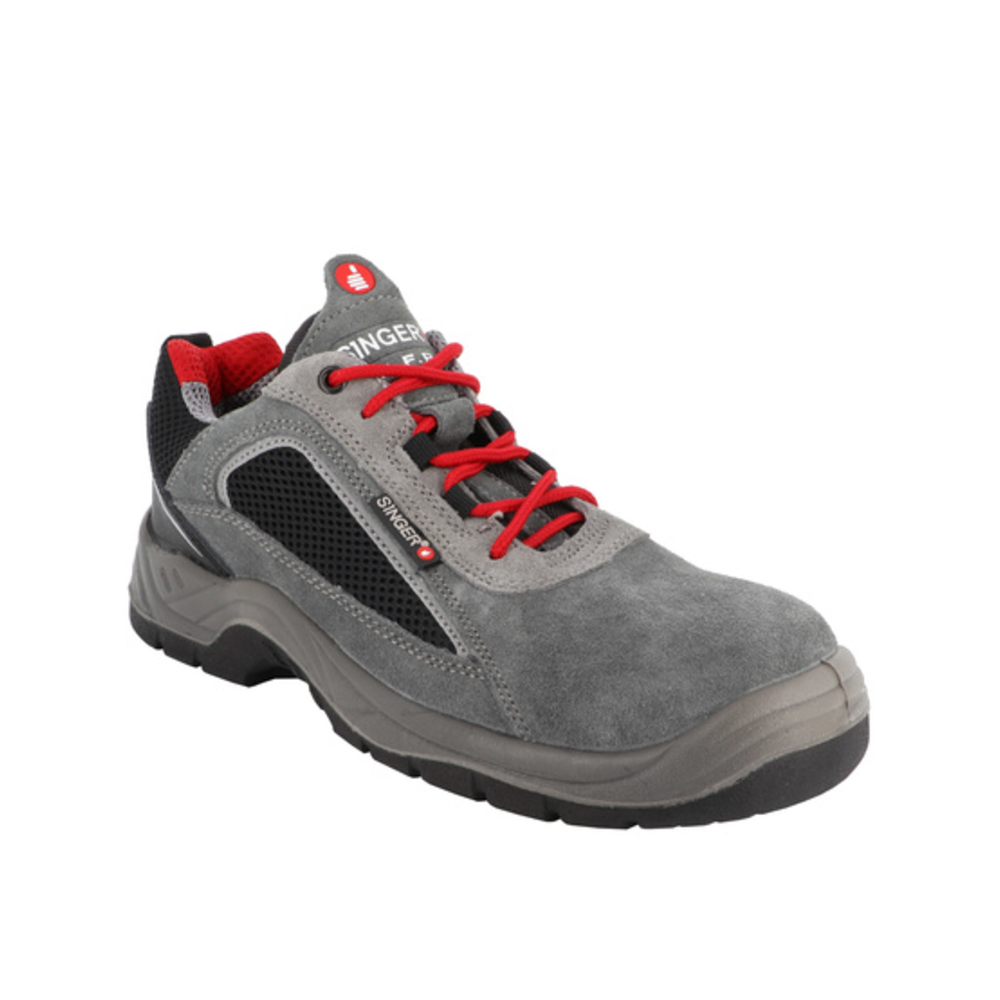 Chaussures basses cuir croûte velours S1P FO SR - SINGER - RODI