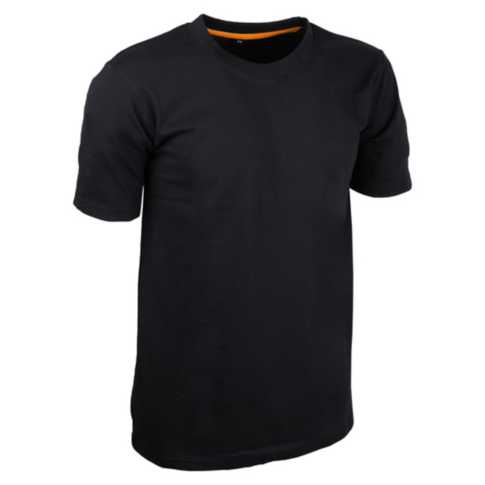 T-shirt noir 100% coton col rond noir - SINGER - SHIRTNOIR
