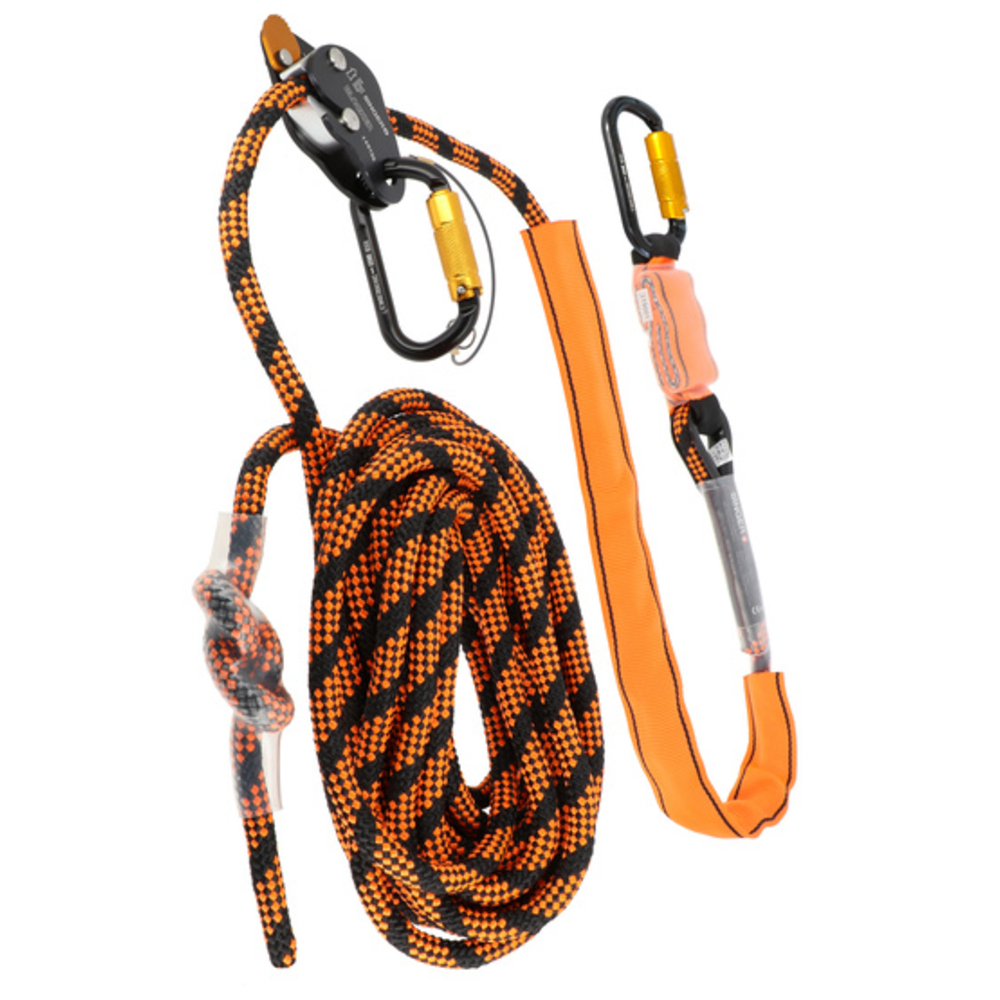 Antichute mobile en aluminium sur corde - SINGER - STOPLUX100