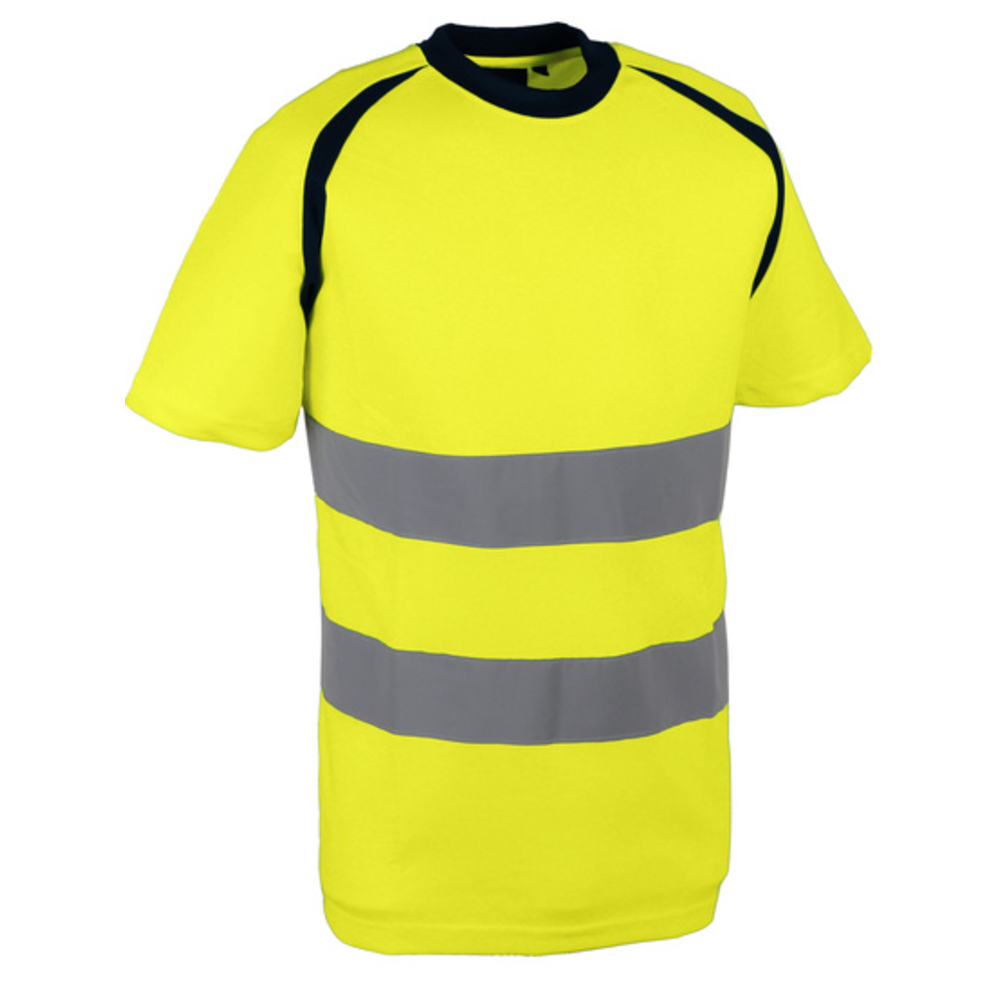 T-shirt jaune haute visibilité bird-eye - SINGER - SUZE