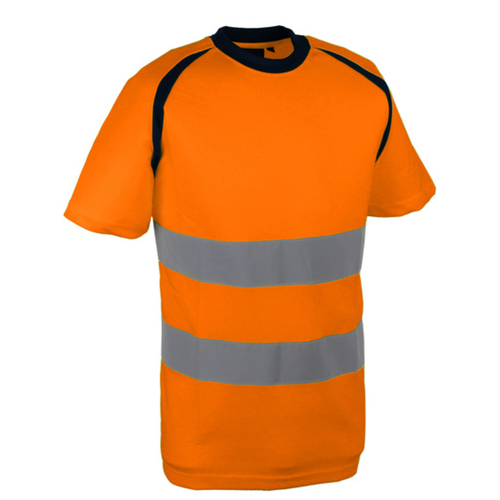 T-shirt orange haute visibilité bird-eye- SINGER - SUZO