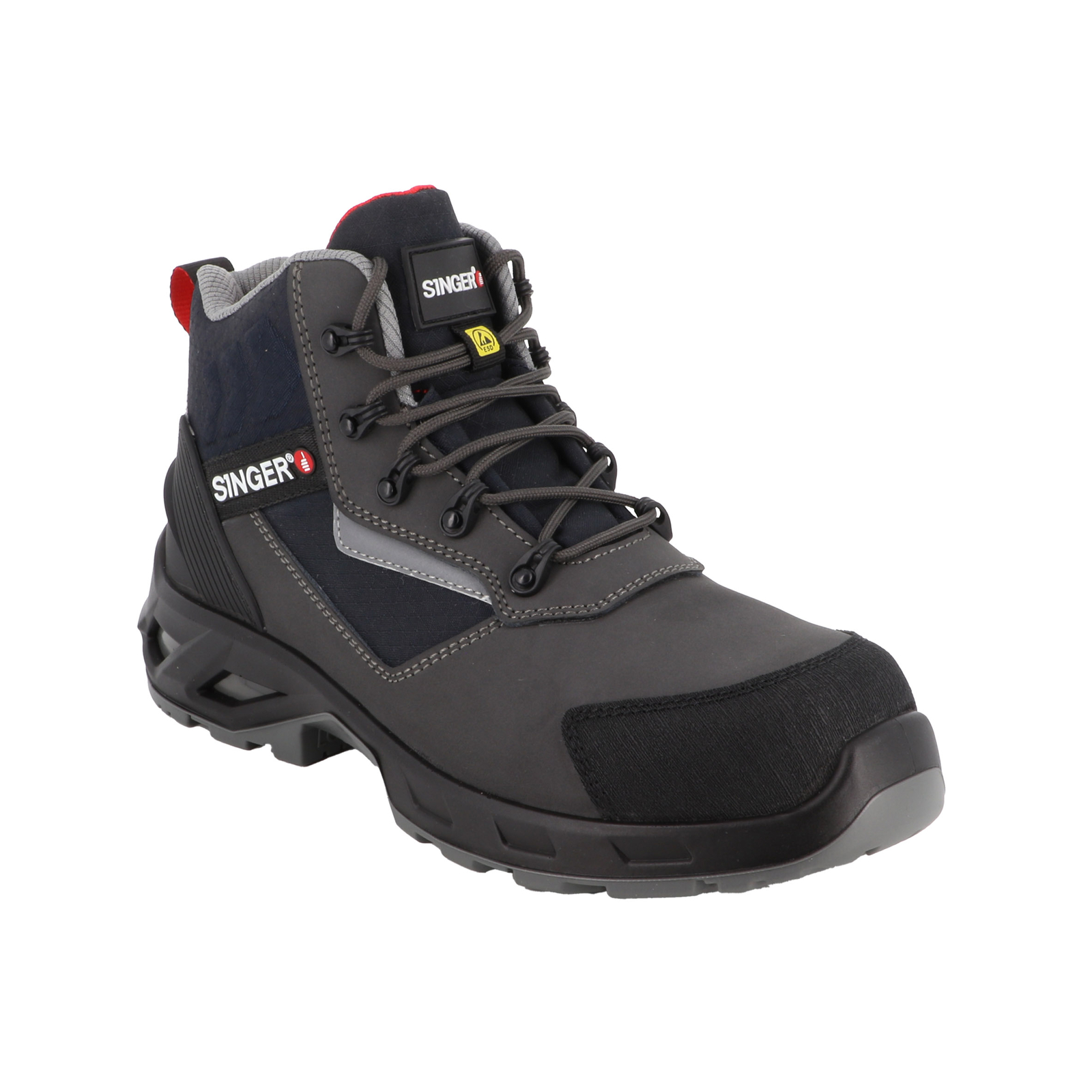 Chaussure de sécurité haute cuir noir S3S FO SR LG CI ESD - SINGER - TORK