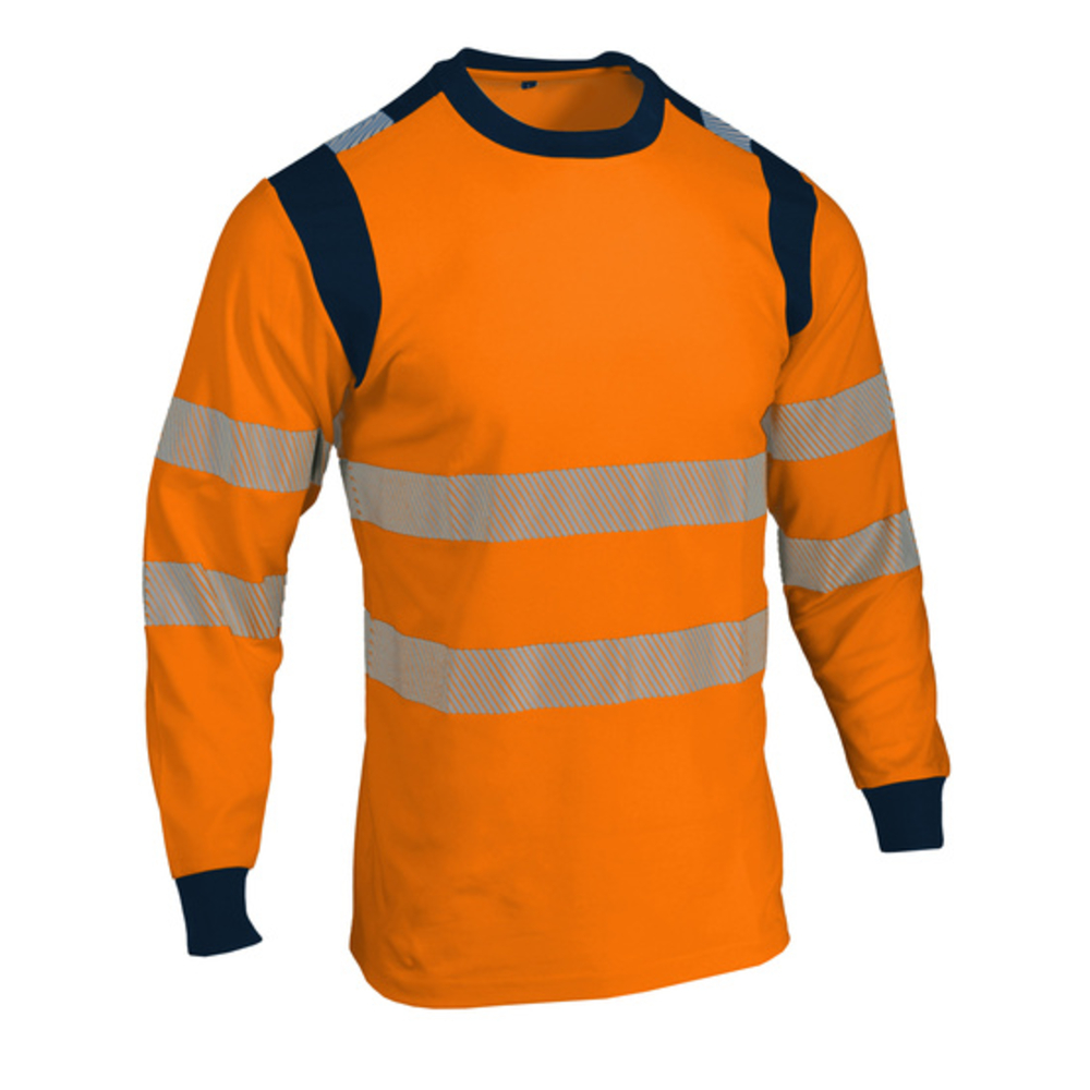 T-shirt à manches longues haute visibilité orange - SINGER - TUVO