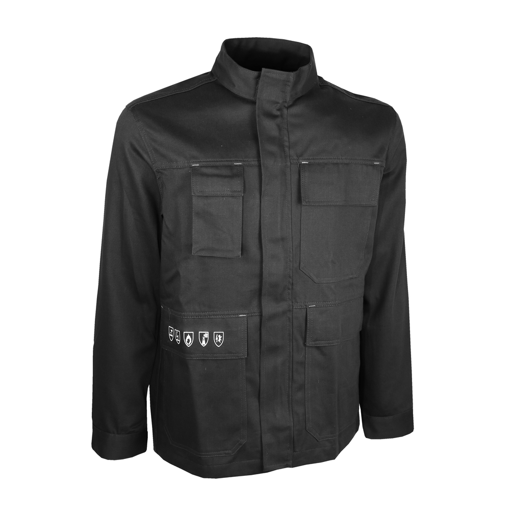 Veste multi-risques ignifuge et retardateur de flammes gris - SINGER - VADONG