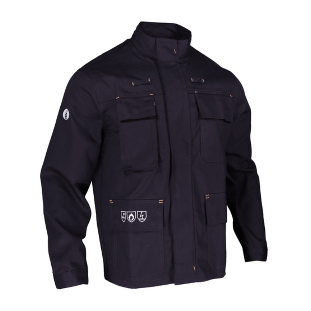 Veste de protection tissu retardateur de flamme bleu - SINGER - VALPA