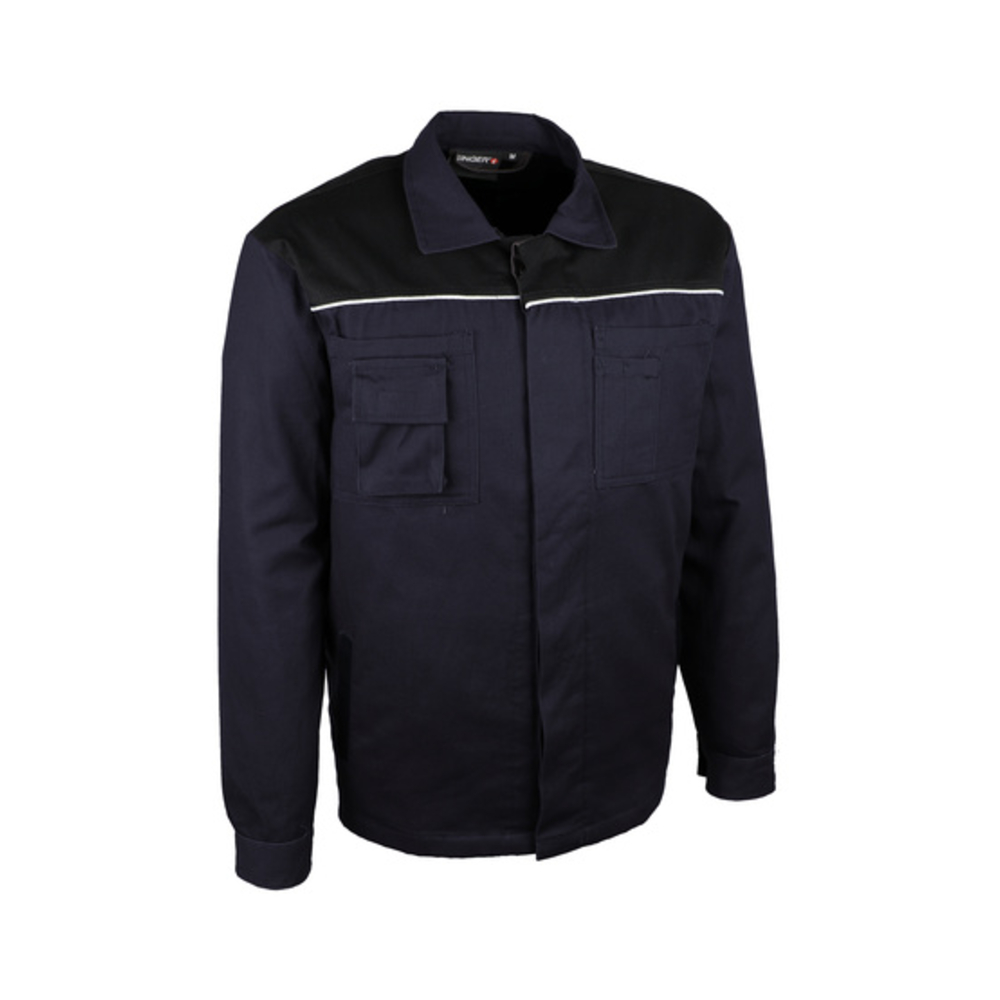 Veste de travail bicolore bleu encre / noir - SINGER - VAR